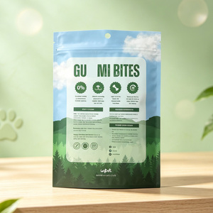 Bolsa de Mylar con Cierre y Ventana Transparente para Alimentos de Mascotas, con Impresión de Logotipo Personalizado, para Carne Seca, Golosinas Liofilizadas, con Orificio para Colgar - Product Image 4