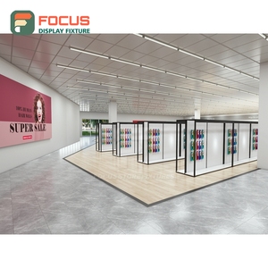 Modern Wig Display Cabinet Wood Glass Multi Layer Shelf Drawer Hairpiece Shop Display Cabinet Unit - Product Image 3