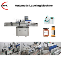Machine de remplissage, de bouchage et d'étiquetage entièrement automatique HZPK à 8 têtes servo pour liquides et pâtes, pour bouteilles et pots de cosmétiques, d'aliments et de boissons
