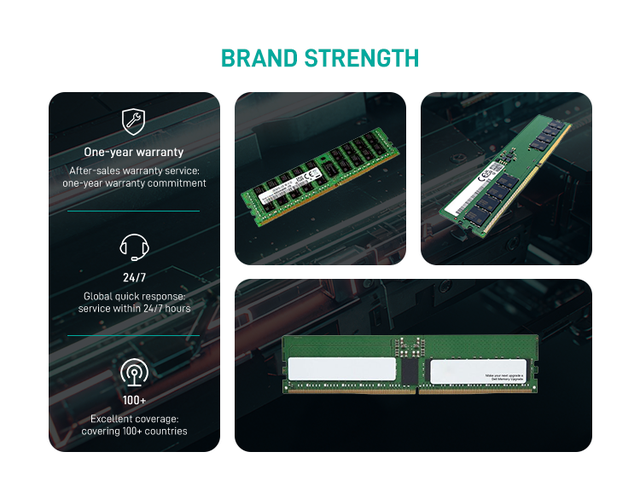 Memoria ram Ddr5 AD390130 96GB DDR5-6400MHz/PC5-51200 ECC Registered CL52 288-Pin RDIMM 1.1V Dual Rank X4 Memory Module