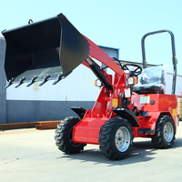Produk Laris Manis Mini Loader Gudang Konstruksi Pemindahan Tanah Mini Wheel Loader Kehutanan Pertanian Kebun Wheel Loader