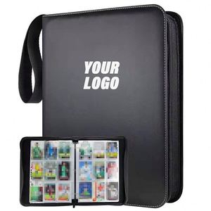 Album photo portable en cuir PU pour cartes de baseball, avec 9 pochettes pour protège-cartes, classeur pour cartes à collectionner - Product Image 1