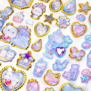 สติกเกอร์ลายการ์ตูนนูน 3 มิติ รูปดาว แบบคริสตัล PVC กันน้ำ น่ารัก สนุกสนาน ของขวัญตกแต่ง ขายส่ง - Product Image 2
