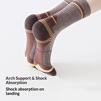Chaussettes de compression mi-mollet en laine mérinos pour femme, avec amorti et soutien de la voûte plantaire, idéales pour la randonnée, l'alpinisme et l'été, anti-odeurs et respirantes