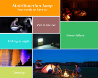 Lumière de secours led portable à énergie solaire rechargeable par USB 10W 20W 30W 50W