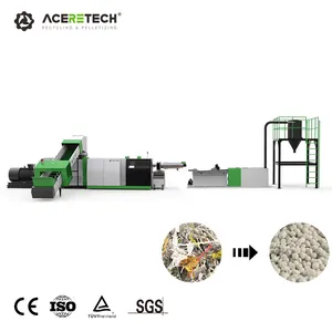 Lange Lebensdauer ACS-H EPS/XPS-Schaum material Haustier-Flaschen granulat, das Maschine herstellt HDPE PP Plastik flaschen pelletier maschine