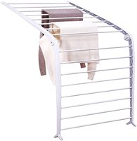 Séchoir à linge métallique pliable et léger pour salle de bain, gain de place pour la maison