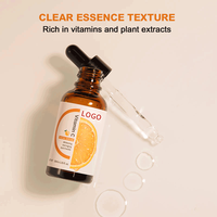 Sérum Visage Anti-Âge Éclaircissant et Hydratant à la Vitamine C & E, Acide Hyaluronique, Acide Azélaïque et Algues Marines