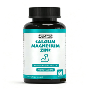 Etiqueta privada <span class=keywords><strong>Calcio</strong></span> <span class=keywords><strong>Magnesio</strong></span> <span class=keywords><strong>Zinc</strong></span> 3 en 1 Cápsulas Hueso Nervio Músculo Salud Suplemento Pastillas <span class=keywords><strong>de</strong></span> <span class=keywords><strong>magnesio</strong></span> Tabletas - Product Image 1