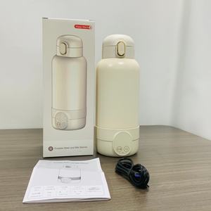 Hervidor Inalámbrico Portátil de Acero Inoxidable de 500 ml, Calentador de Botellas Recargable de Color para Niños, con Control de Temperatura, para Exteriores, Automóvil, Hotel - Product Image 5