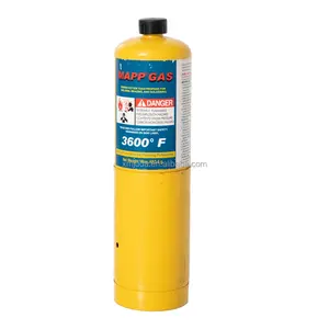 99.9% High Purity 16 oz map gas the yellow Bottle Portable fire mapp gas