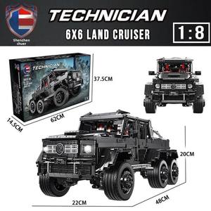 LE J901 TLHピックアップトラックブラックG636X6 MOCビルディングブロックエンジニアリング玩具、大人用コレクタブルモデルカーキット1:8スケールモデル - Product Image 3