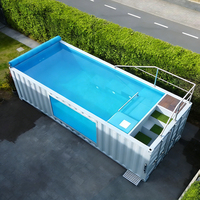 Piscine Conteneur Extérieure Personnalisée 20ft 40ft 30ft Hors Sol en Fibre de Verre FRP pour Maison