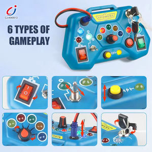 Многофункциональная развивающая электрическая доска-переключатель <span class=keywords><strong>Chengji</strong></span> Montessori для малышей, с LED-подсветкой, бизиборд для детей - Product Image 3