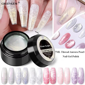 Esmalte de Gel <span class=keywords><strong>para</strong></span> uñas, capa de hilo de 7ML, Aurora, perla, <span class=keywords><strong>semipermanente</strong></span>, UV, LED, geles de colores - Product Image 1
