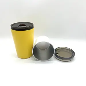 Tazza da caffè termica a doppia parete bicchieri isolati tazza da tè in acciaio inossidabile da 8 once e 12 once