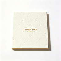 Étiquette personnalisée en papier texturé, carte pliante de marque, carte de remerciement, accessoire cadeau pour boutique, carte pour emballage de produits de détail
