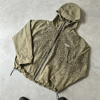 Veste coupe-vent imperméable à imprimé léopard, changeant de couleur à l'eau, fabriquée sur mesure par un fabricant de Dongguan pour hommes