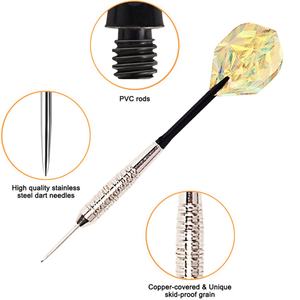 Fléchettes en acier haute performance, pointe en acier, OEM, fléchettes en acier personnalisées, logo pour les événements compétitifs - Product Image 4