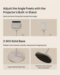 Accesorios para Proyector <span class=keywords><strong>XGIMI</strong></span>, Soporte de Piso de Aluminio Universal Compatible con Dispositivos con Tornillo de 1/4 para la Serie <span class=keywords><strong>XGIMI</strong></span> <span class=keywords><strong>Horizon</strong></span> S - Product Image 4
