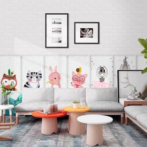 3D Self Adhesive Wall Stickers Animals Pattern 70x35 Cm Xpe Foam Children's Rooms Modern Design - Product Image 1