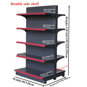 Estanterías <span class=keywords><strong>de</strong></span> Góndola Ajustables <span class=keywords><strong>de</strong></span> Doble Cara Duraderas <span class=keywords><strong>para</strong></span> Exhibición en Supermercados <span class=keywords><strong>de</strong></span> <span class=keywords><strong>Segunda</strong></span> <span class=keywords><strong>Mano</strong></span> - Product Image 3