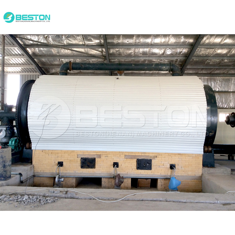 Beston Water cooling continuous waste tyre pyrolysis plant