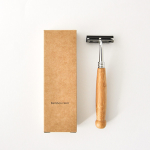 Kit <span class=keywords><strong>de</strong></span> Afeitado <span class=keywords><strong>de</strong></span> Bambú con <span class=keywords><strong>Cuchillas</strong></span> <span class=keywords><strong>de</strong></span> Acero Inoxidable y Diseño <span class=keywords><strong>de</strong></span> Doble Cuchilla, Crema <span class=keywords><strong>de</strong></span> <span class=keywords><strong>Afeitar</strong></span> Incluida <span class=keywords><strong>en</strong></span> Caja <span class=keywords><strong>de</strong></span> Papel Kraft - Product Image 3