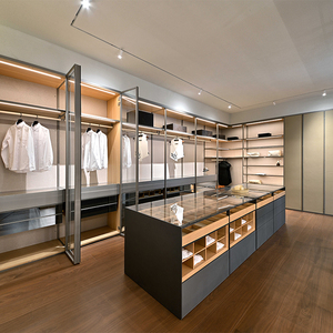 <span class=keywords><strong>Armadio</strong></span> Guardaroba in Alluminio con Ante in Vetro Struttura Autoportante per Cabine <span class=keywords><strong>Armadio</strong></span> di Design per Interni di Ville di Lusso - Product Image 1