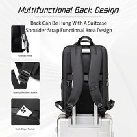 Sac à dos pour ordinateur portable Arctic Hunter en polyester, imperméable, grande capacité, avec ceinture à coussin d'air pour le bureau et les voyages
