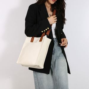 Bolso Bandolera de Lona con Logotipo de Alta Gama para Mujer, Diseño Inspirado en Ins, Bolso de Compras Tipo Mochila DIY, Nuevo Lanzamiento - Product Image 2