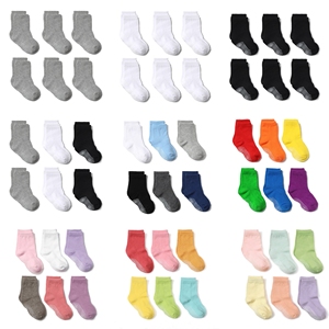 Calcetines Antideslizantes Personalizados para Bebé, Juego de 6 Pares, Calcetines de Algodón para Niños Pequeños, Calcetines Antideslizantes para Bebé con Etiqueta Privada OEM ODM - Product Image 6