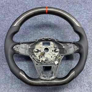 Volante de Fibra de Carbono Real YTcarbon, Ajuste Universal para Sedán, Coupé, Hatchback, VW Magotan, Tiguan, <span class=keywords><strong>Polo</strong></span>, Golf 7, Passat - Product Image 4