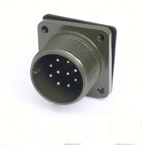 Connecteurs MIL 14 broches, fiche Amphenol 5015 MS 5015, câble circulaire électrique vert - Product Image 1