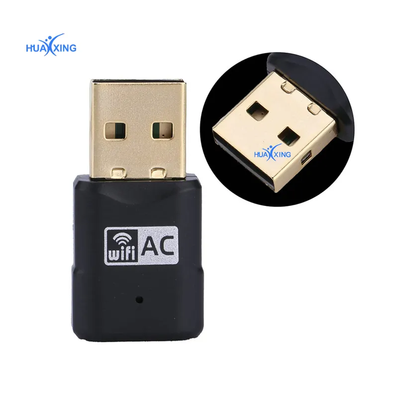 AC 600Mbps WiFi Dongle adapter USB AC 600 Dual Band 5GHz Wi-Fi Speed 433Mbps USB wireless network