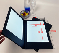 Diode électroluminescente Le menu rétro-éclairé par LED populaire comprend un éclairage rechargeable en PU noir régulier