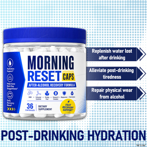 Cápsulas Morning Reset <span class=keywords><strong>para</strong></span> la Recuperación Después del Alcohol con DHM, N-Acetilcisteína, Nopal, <span class=keywords><strong>Complejo</strong></span> <span class=keywords><strong>B</strong></span> y Electrolitos - Product Image 3