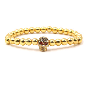 Nuovo Stile 2020 Bracciale Unisex con Testa di Leopardo <span class=keywords><strong>Batman</strong></span>, Zirconi Micro-Incastonati, Magnete Nero Elettroplaccato 6mm, Vendita Diretta dalla Fabbrica - Product Image 1