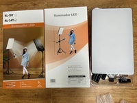 Kit d'éclairage RL-19T avec trépied et lampe de beauté portable RL-24T pour diffusion en direct