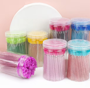 แปรงปัดขนตาแบบใช้แล้วทิ้ง 50 ชิ้น คริสตัลสีสันสวยงาม สำหรับปัดมาสคาร่า - Product Image 3