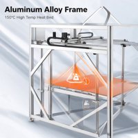 Imprimante 3D FDM industrielle de grande taille AX-D1000 1000x1000x1000mm, haute précision, rail de guidage linéaire, haute vitesse 500mm, précision de 2 microns
