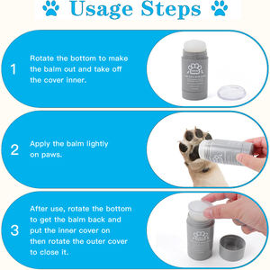 Custom Logo Pet Paw Pad Nose Balm Cream Stick Dog Cat <strong>Snout</strong> <strong>Soother</strong> Natural Plant Ingredients Lick Safe Balm - Product Image 6