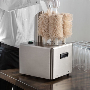 Machine à polir les verres à vin électriques commerciale au prix d'usine, machine à polir les verres en acier inoxydable - Product Image 5