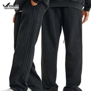 2025 Custom 450GSM Acid Wash <strong>Jogger</strong> <strong>Loose</strong> Sweatshirts <strong>Men</strong> Straight Leg Bottom Pant Thick Cotton Vintage Stacked Sweat Pants - Product Image 4