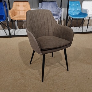Luxe Moderne Nordique Scandinave Noir Chaise Salle À Manger Tufté Bleu Brun <span class=keywords><strong>Velours</strong></span> Restaurant <span class=keywords><strong>Chaises</strong></span> À Manger Pour Salle À Manger - Product Image 2