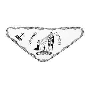 Châle Hijab Respirant pour Cérémonie Religieuse et Usage Quotidien Écharpe Triangulaire pour Femme avec Motif Brodé de la Vierge Marie <span class=keywords><strong>Catholique</strong></span> - Product Image 1