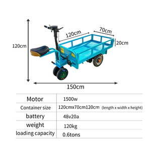 Hai chiều cưỡi điện hàng hóa giỏ hàng đảo ngược cưỡi điện giao thông vận tải xe hai hướng cưỡi điện Hauler - Product Image 5