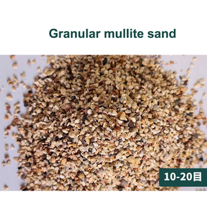 Refrakter yüksek Al2O3 (44-52%) yüksek refrakterlik (1770-2000C) için Mullite kum granüler toz çeşitli boyutlarda - Product Image 3