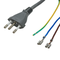 Cable de Alimentación con Conexión a Tierra de 3 Pines Estándar Brasileño C13 NBR 14136 H05VV-F 3G para Monitor de Computadora, TV, Impresora, Electrodomésticos