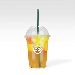 Gobelets à café et à thé jetables en plastique PET transparent de 98 mm avec logo personnalisé, vente en gros d'usine, qualité alimentaire, très demandés - Product Image 4